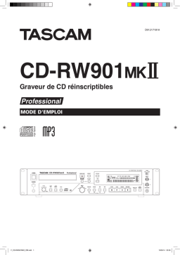 TASCAM CD-RW901MKII: Mode d'emploi + AI Chat