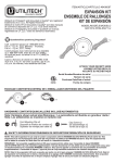 Utilitech AC1012-WHG-03LF 3-U Manuel utilisateur