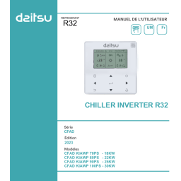 Daitsu Minichiller Inverter CFAD KIAWP 90 PS Manuel utilisateur