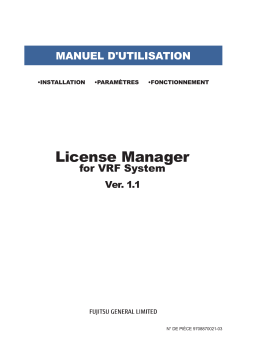 VRF System License Manager Manuel d'utilisation | AI Chat & PDF Access