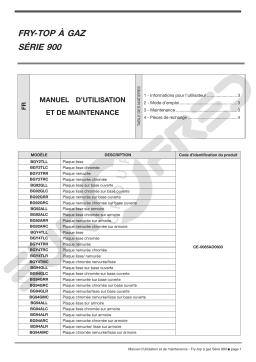 Eurofred FRY-TOP SOBREMESA BGY 4 TLC Manuel utilisateur