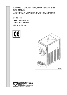 Manuel GR – 127 EURO Machine à Granita + Chat IA
