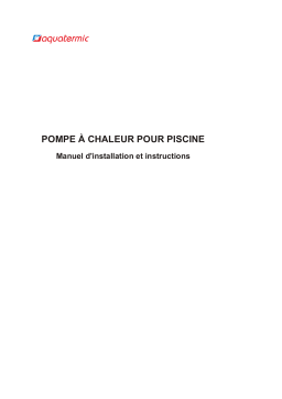 Pompe à chaleur Aquatermic CRAA TITANIUM : Manuel + IA