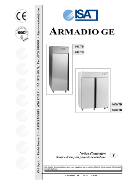 ISA GE 700 2P 1/2 TN/BT Manuel utilisateur