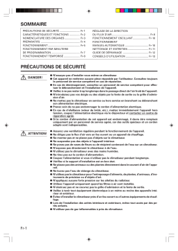 Fujitsu ASY40FM3-ACOND. SPLIT PARED Manuel utilisateur