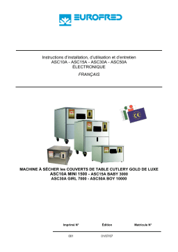 ASC10A, ASC15A, ASC30A, ASC50A : Manuel d'utilisation | AI Chat & PDF