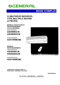 General MULTI PARED ASG-9MSE (2X1) Manuel utilisateur