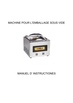 Manuel d'instructions Machine Emballage Sous Vide + IA