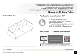 Novogratz Brittany Futon Manuels + Chat IA et PDF