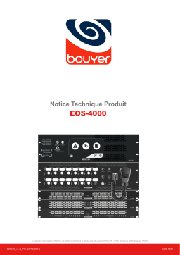 BOUYER EOS-4000 Une information important