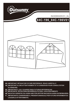 84C-196 Manuel d'utilisateur Outsunny | Chat IA & Téléchargement PDF