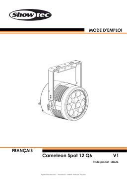 Showtec Cameleon Spot 12 Q6 : Manuel d'Utilisateur + Chat IA