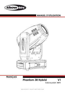 Showtec Phantom 3R Hybrid : Manuel d'Utilisation | AI Chat & PDF