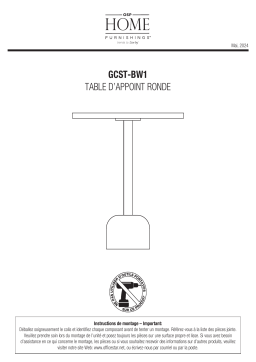 GCST-BW1 Table d'appoint ronde: Chat IA & PDF