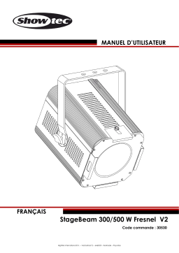 Showtec StageBeam 300/500 W avec IA et PDF