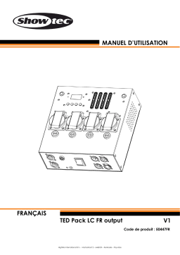 Showtec TED Pack LC FR output: Manuel d'utilisation + IA