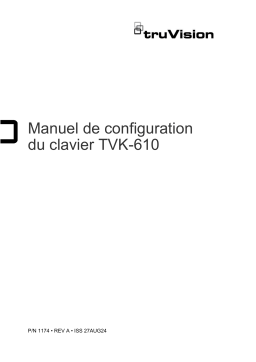 Manuel du clavier TruVision TVK-610 | Chat IA & PDF