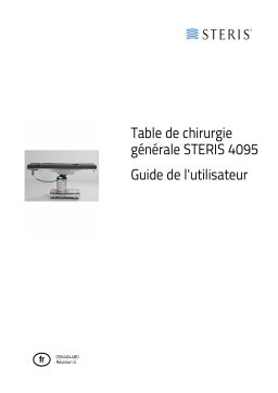 Steris 4095 General Surgical Table Mode d'emploi