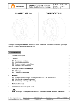 KTR CLAMPEX 200 / 201 Manuel utilisateur