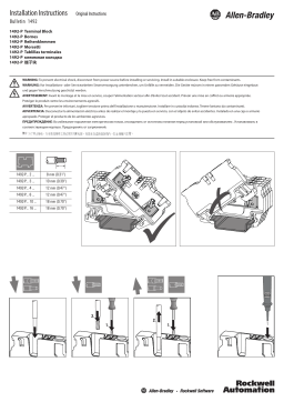 Allen-Bradley 1492-P Disconnect Terminal Block Guide d'installation