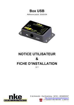 nke Marine Electronics Box Wifi Datalog Manuel utilisateur