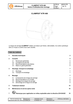 KTR CLAMPEX 400 Manuel utilisateur