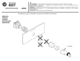 Allen-Bradley 800T Deflection Guard Guide d'installation