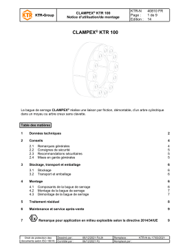 KTR CLAMPEX 100 Manuel utilisateur