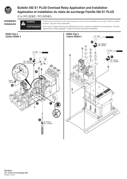 Allen-Bradley 592 E1 Plus Overload Relay Guide d'installation