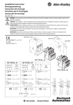 Allen-Bradley 193 Overload Relay Guide d'installation