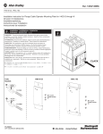 Allen-Bradley 140G Flange Cable Guide d'installation