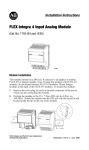 Allen-Bradley FLEX INTEGRA 4 INPUT ANALOG MOD Guide d'installation