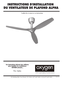 Oxygen 3-105-xx Alpha Mode d'emploi