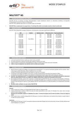 MULTIFIT NS Mode d'emploi | Chat IA et Téléchargement PDF