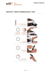 orfit ORFICAST THERMOPLASTIC MATERIAL ON A ROLL Mode d'emploi