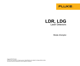 Fluke Détecteurs de ligne laser LDR et LDG Manuel utilisateur