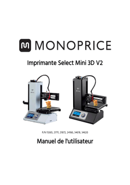 Monoprice MP Select Mini 3D Printer Manuel du propriétaire