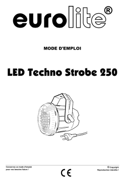 EuroLite LED Techno Strobe 250 Sound Manuel utilisateur