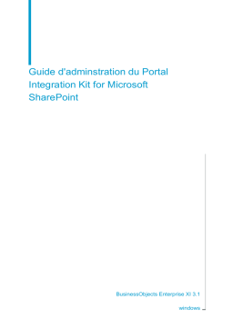 BusinessObjects XI 3.1: Guide d'administration | AI Chat & PDF Access