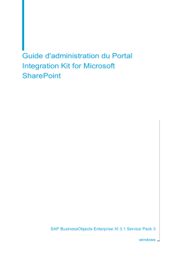 XI 3.1 Kit SharePoint : Guide d'administation + AI Chat