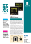 EUROTHERM 2604, 2704 : R&eacute;gulation Cascade avec IA &amp; PDF