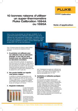 Fluke Calibration 1594A Manuel utilisateur