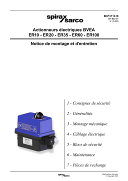 Actionneurs BVEA ER10-100 : Notice + Chat IA & PDF