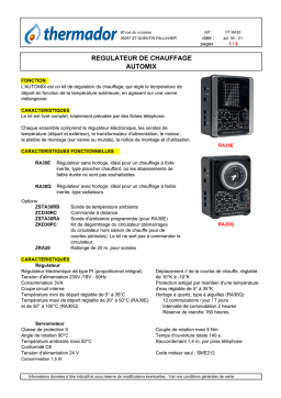 Fiche technique Thermador RA30E/RA30Q + AI Chat & PDF