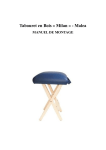 Malea Milan Tabouret en Bois: Chat IA &amp; PDF