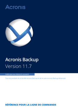 Acronis Backup 11.7: Guide Ligne Commande + AI Chat