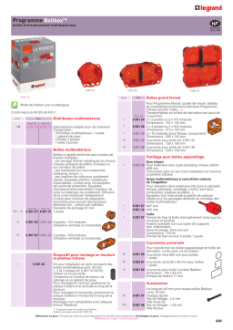 Legrand Batibox 0 801 01 Fiche Technique | AI Chat & PDF