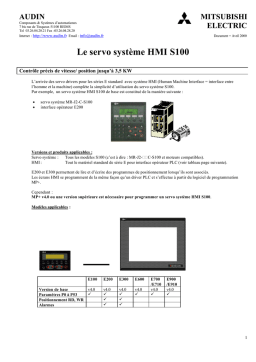 Servo Système HMI S100: IA Chat & PDF Téléchargement