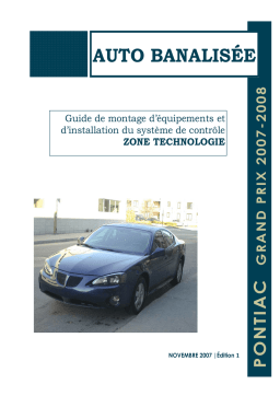 Pontiac Grand Prix 2007-2008 Manuel utilisateur