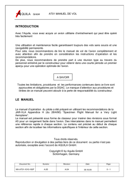 Aquila AT01 Manuel de Vol | AI Chat & PDF Access